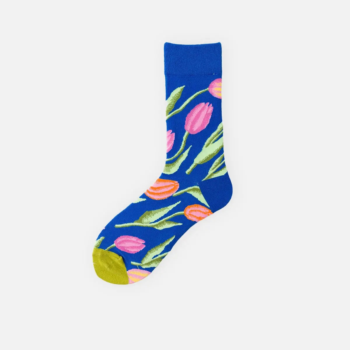 Men's Floral Pattern Crew Socks Eleven Oasis
