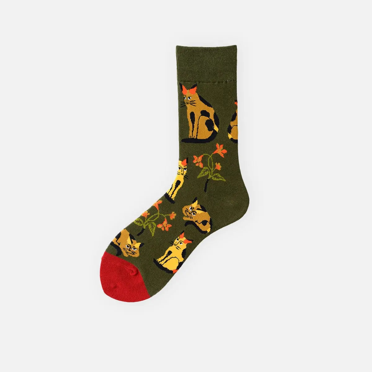 Men's Animal Pattern Crew Socks Eleven Oasis
