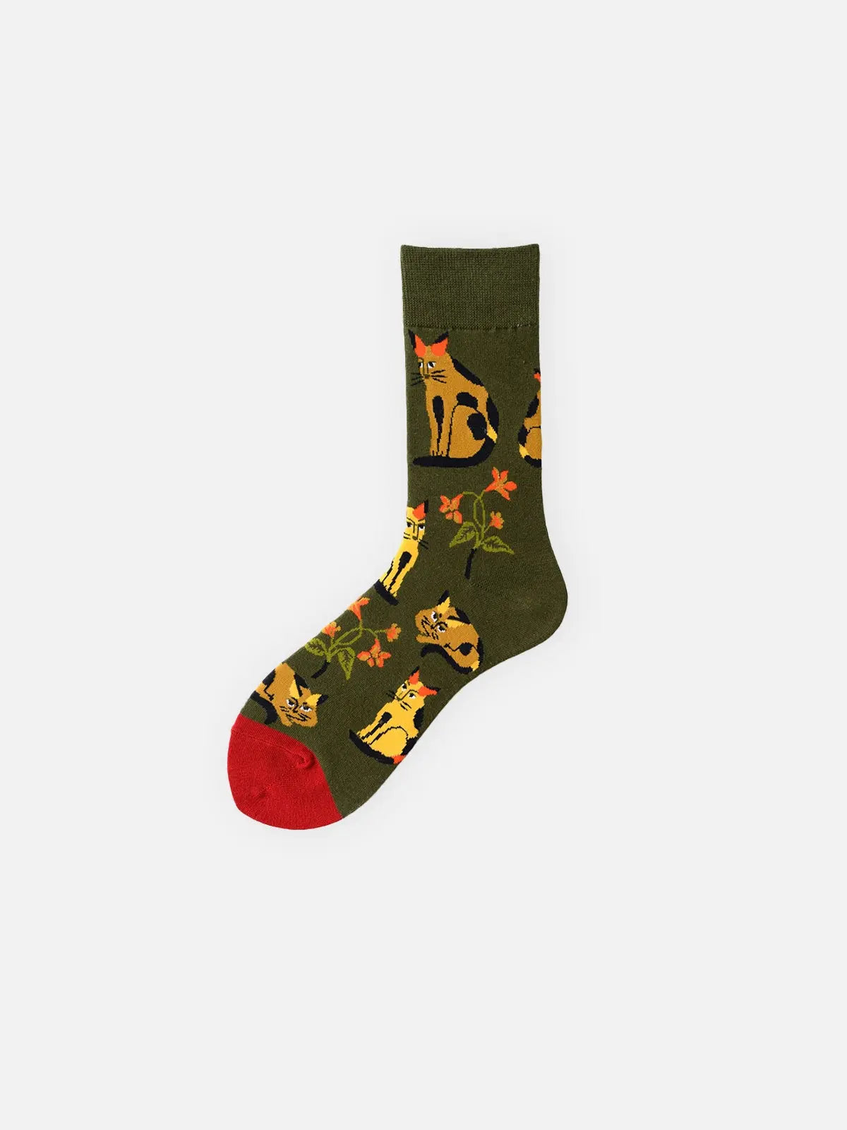 Men's Animal Pattern Crew Socks Eleven Oasis