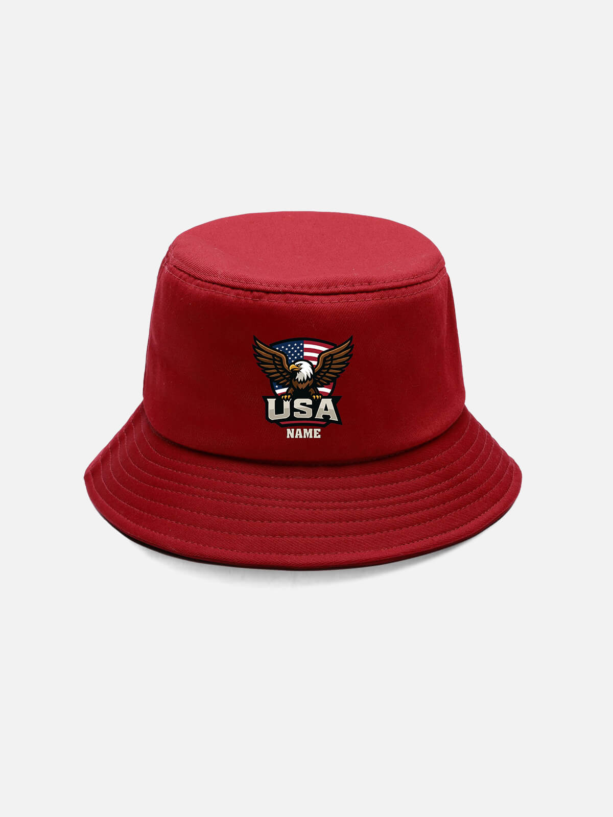 Customizable USA American Eagle Cotton Bucket Hat Eleven Oasis