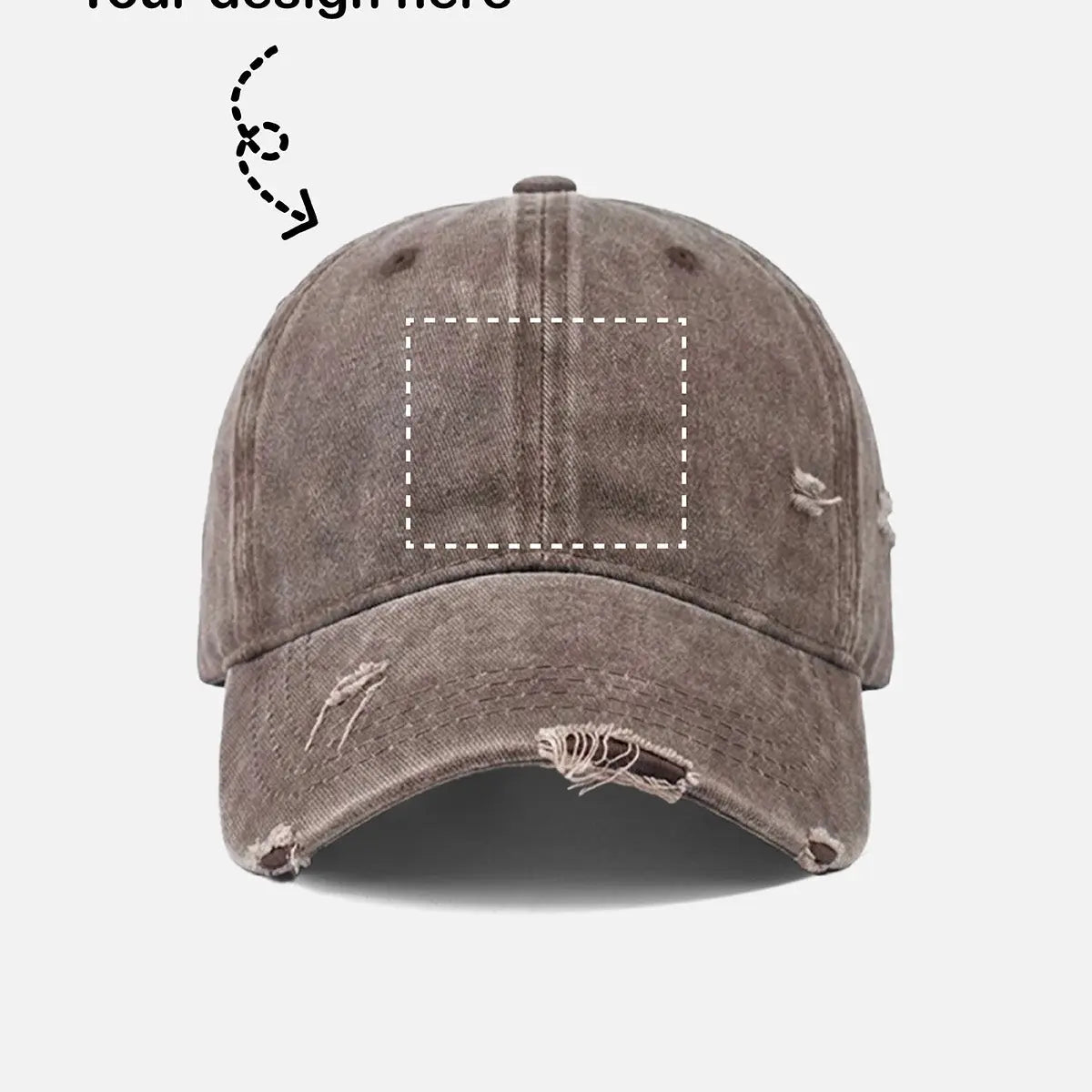 Customizable Bowling Strike Distressed Washed Cotton Baseball Cap Eleven Oasis