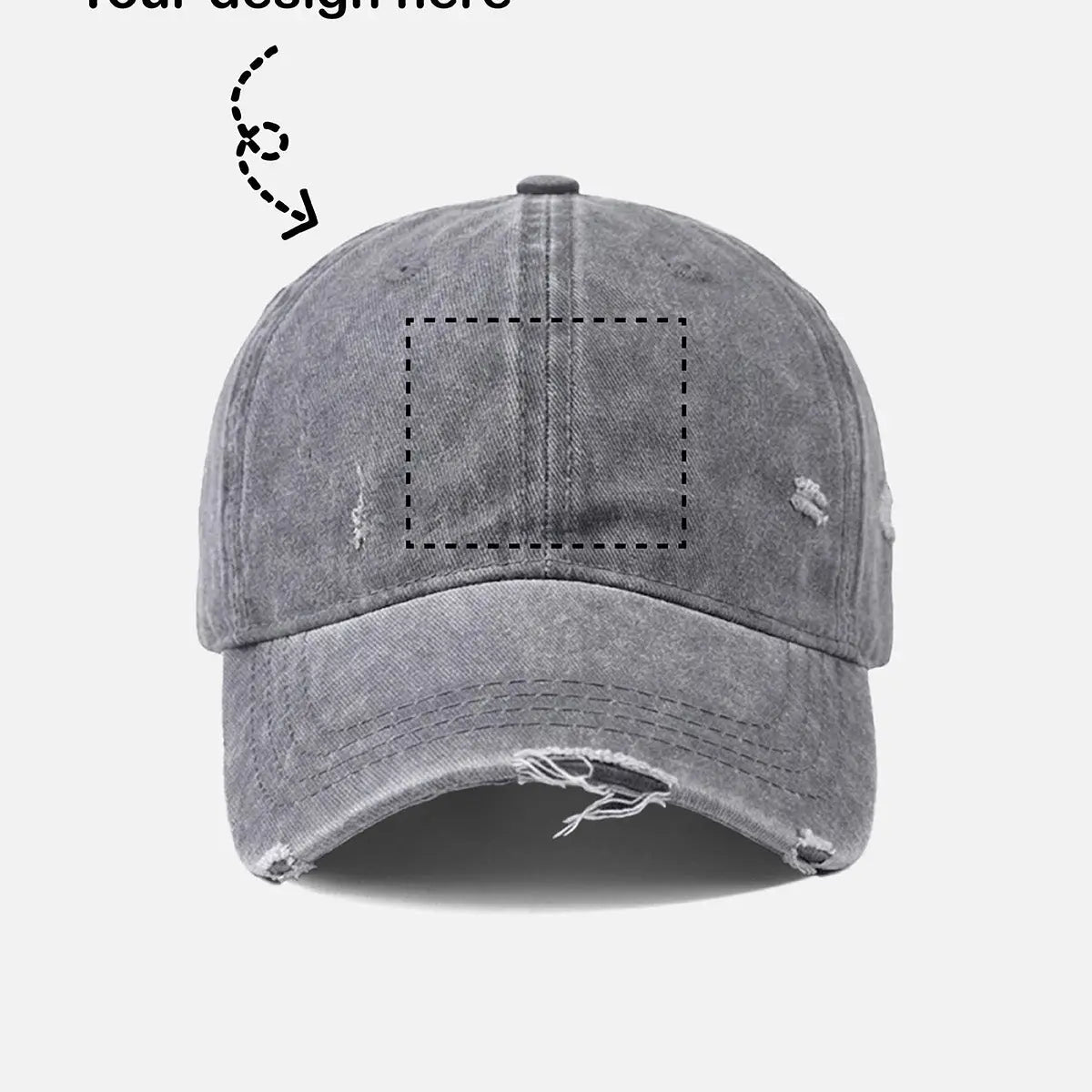 Customizable Bowling Strike Distressed Washed Cotton Baseball Cap Eleven Oasis