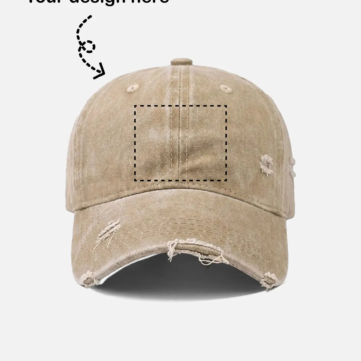 Customizable Bowling Strike Distressed Washed Cotton Baseball Cap Eleven Oasis