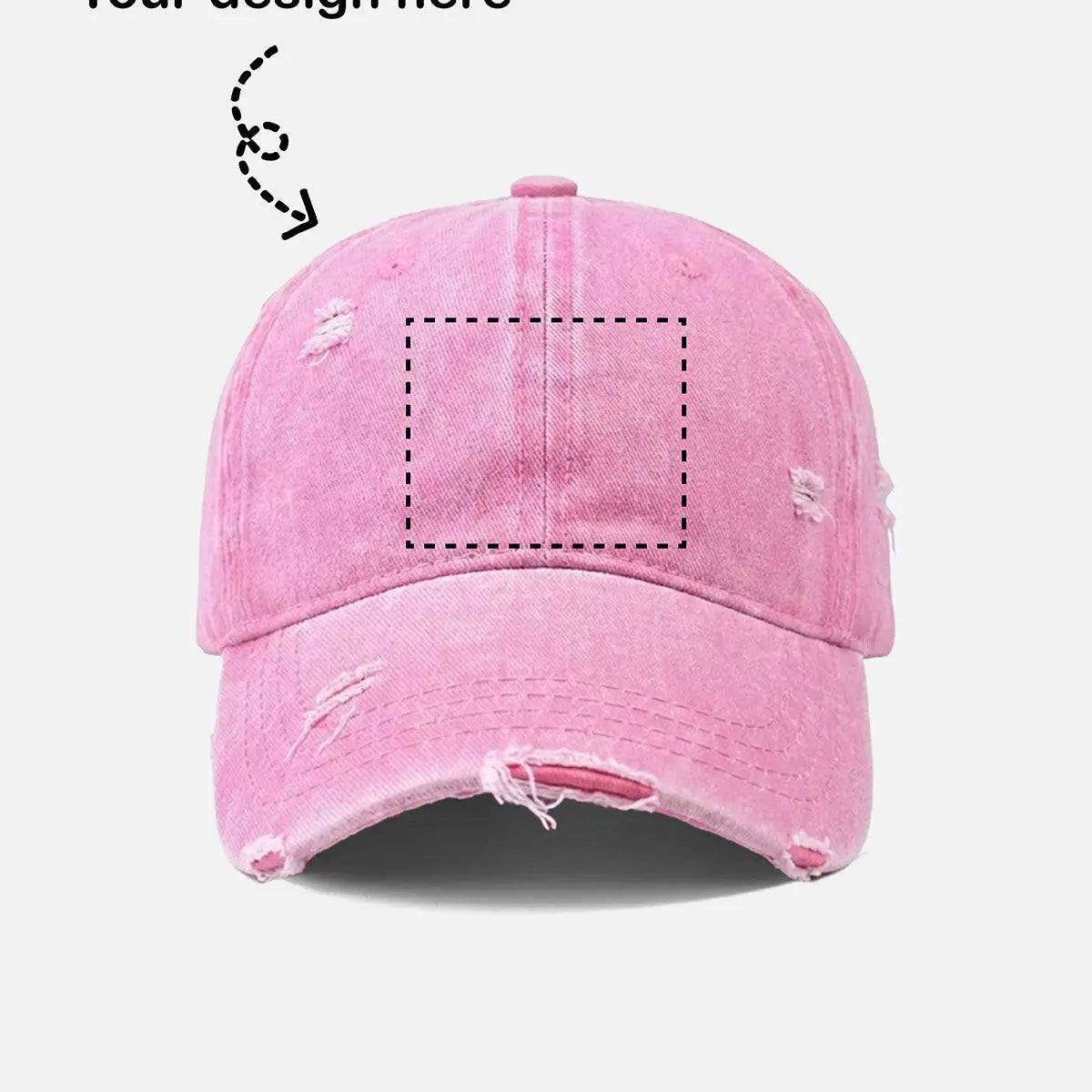 Customizable Bowling Strike Distressed Washed Cotton Baseball Cap Eleven Oasis