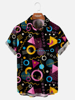 Men's 80s Trapper Keeper Design Short Sleeve Shirt ElevenOasis
