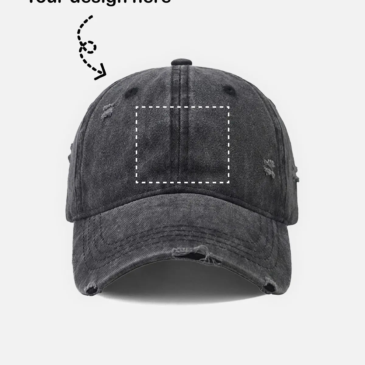 Customizable Bowling Strike Distressed Washed Cotton Baseball Cap Eleven Oasis