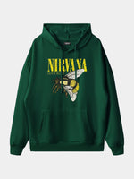 Men's Nirvana-Inspired"Love Buzz"Graphic Hoodie ElevenOasis