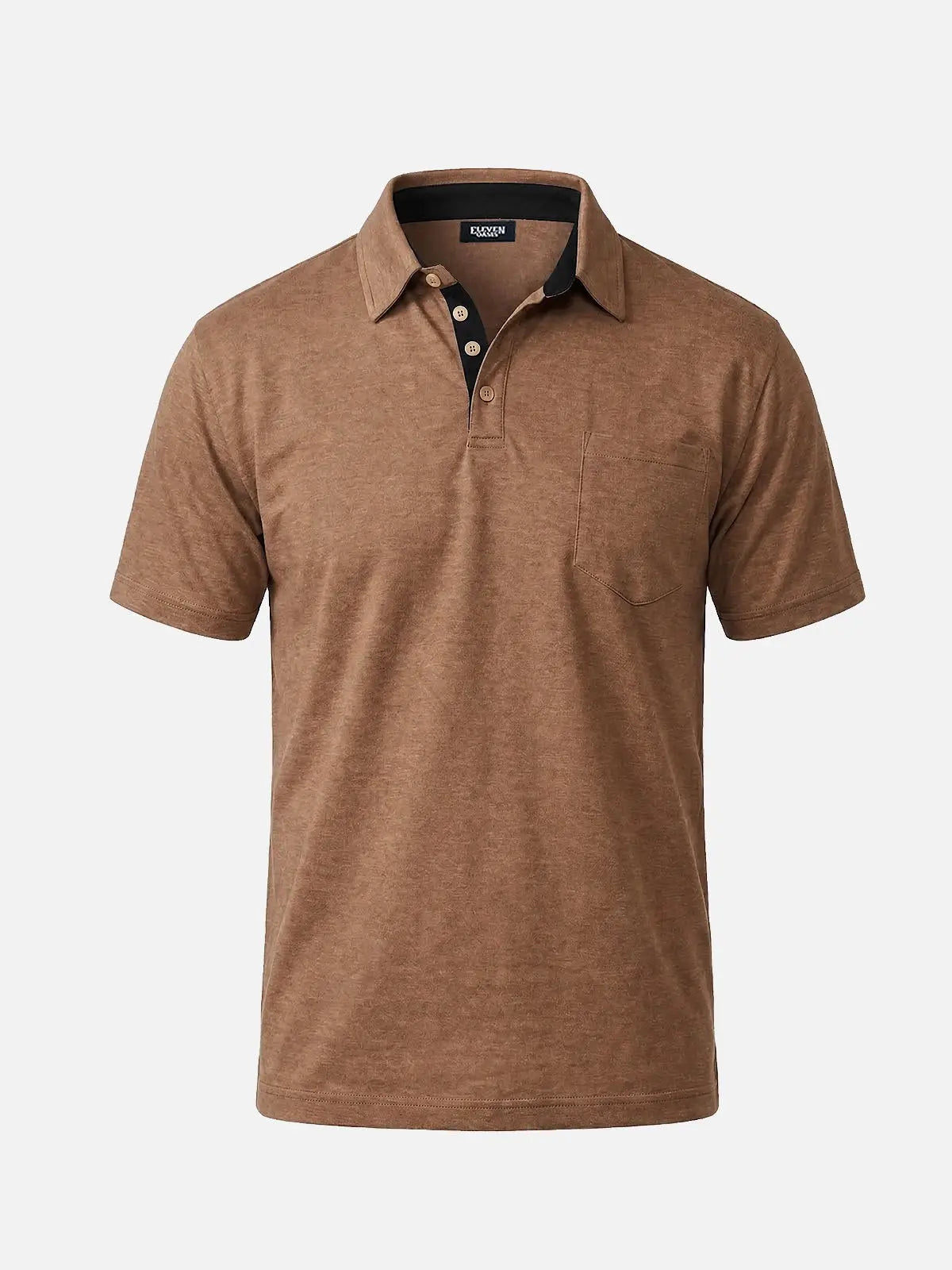 Men's Mélange Pocket Short Sleeve Polo Shirt Eleven Oasis
