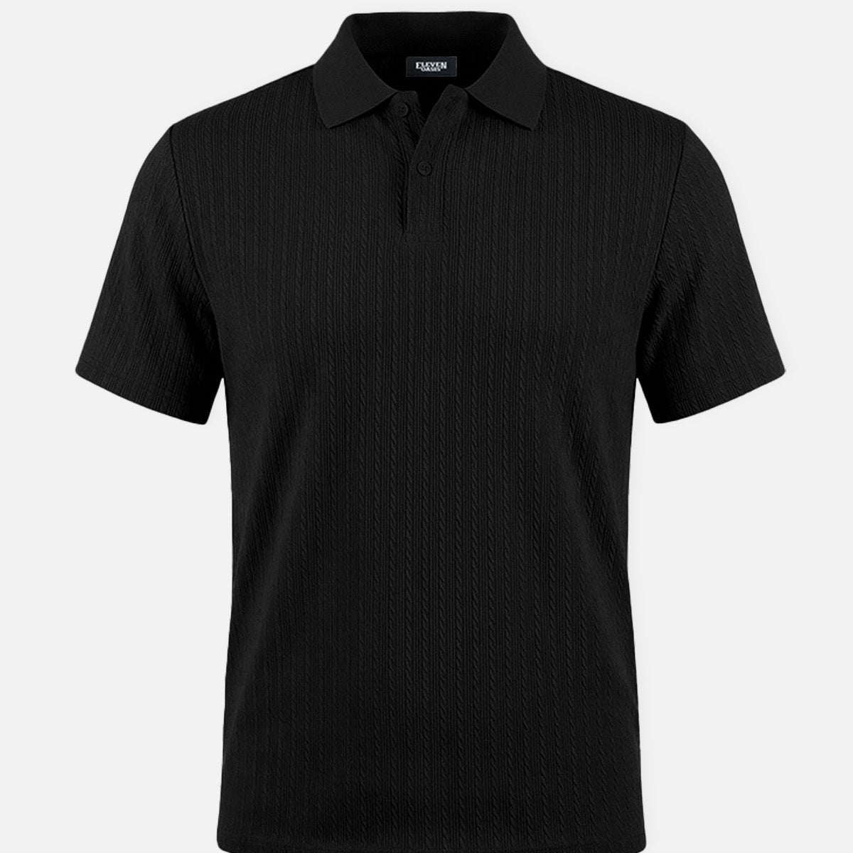 Men's Slim Fit Textured Polo Shirt ElevenOasis