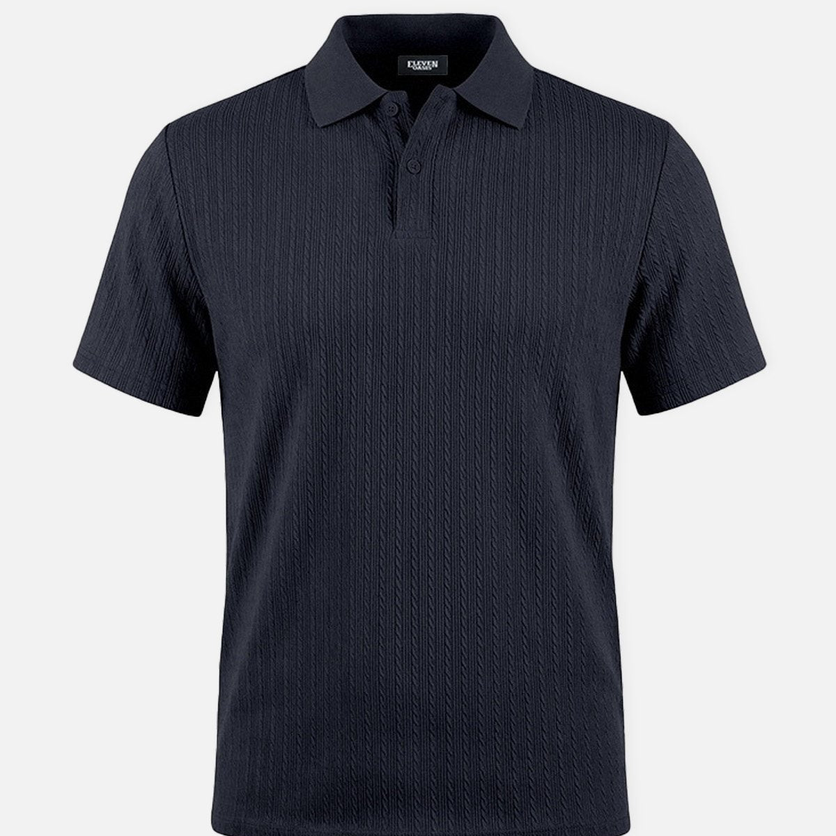 Men's Slim Fit Textured Polo Shirt ElevenOasis