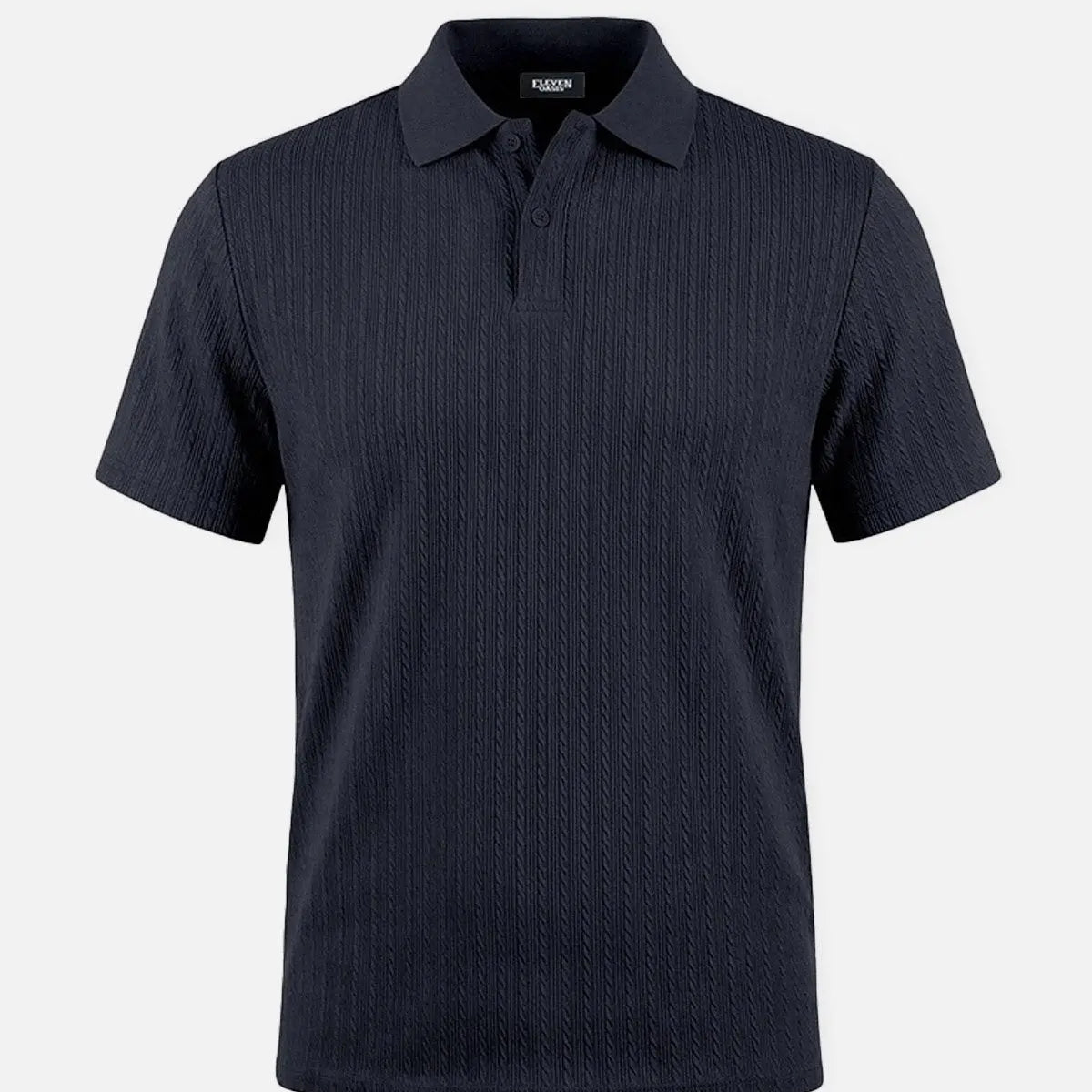 Men's Slim Fit Textured Polo Shirt ElevenOasis