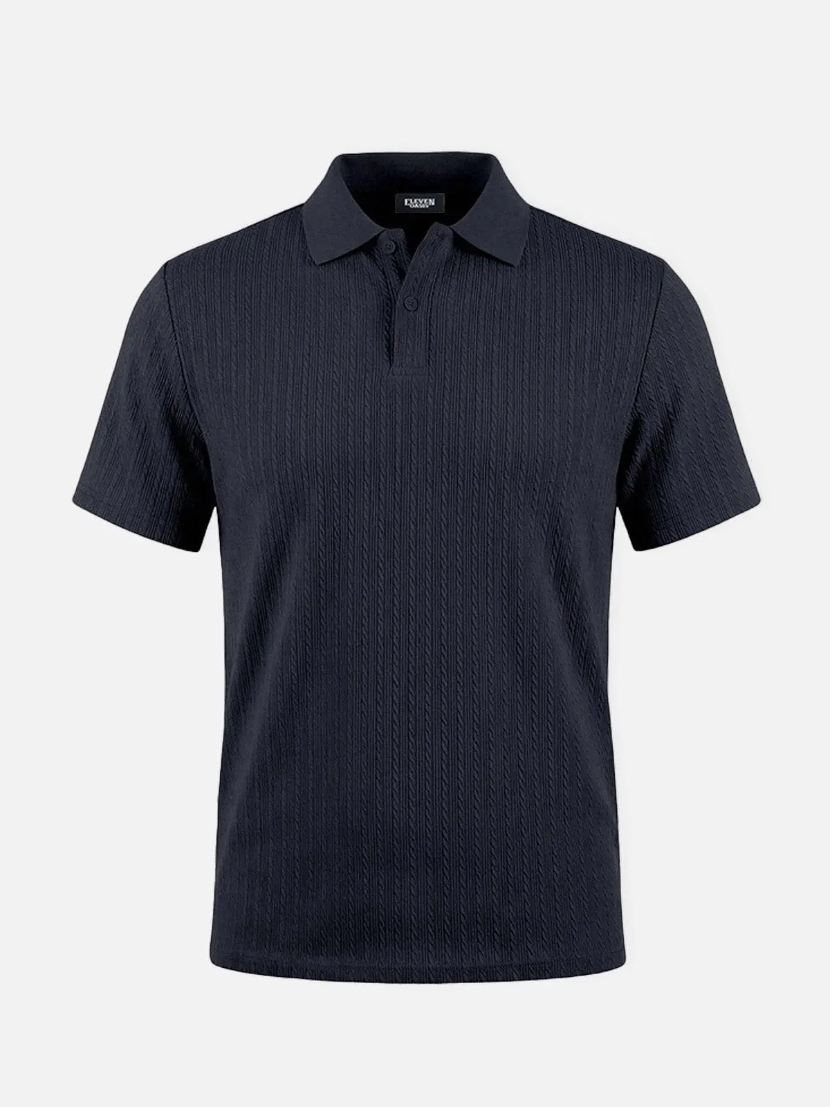 Men's Slim Fit Textured Polo Shirt ElevenOasis
