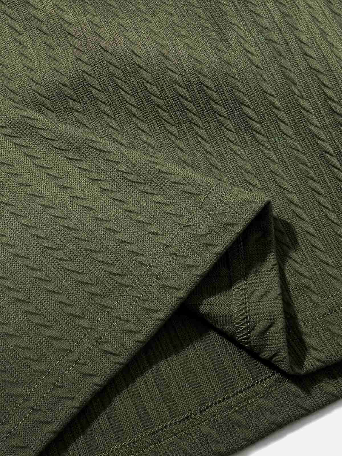 Men's Slim Fit Textured Polo Shirt ElevenOasis
