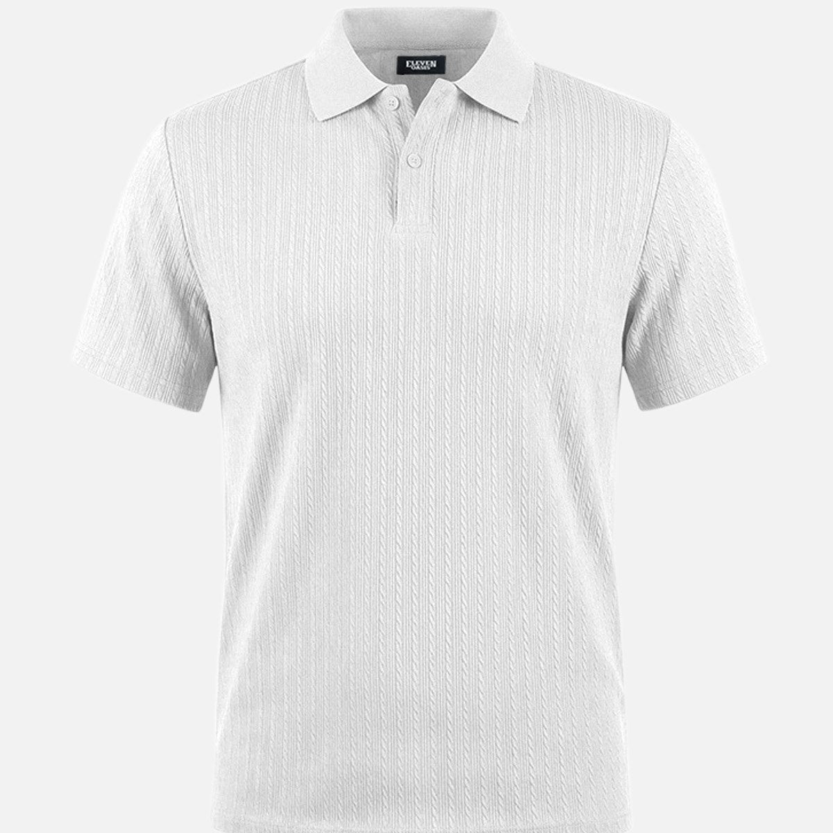 Men's Slim Fit Textured Polo Shirt ElevenOasis