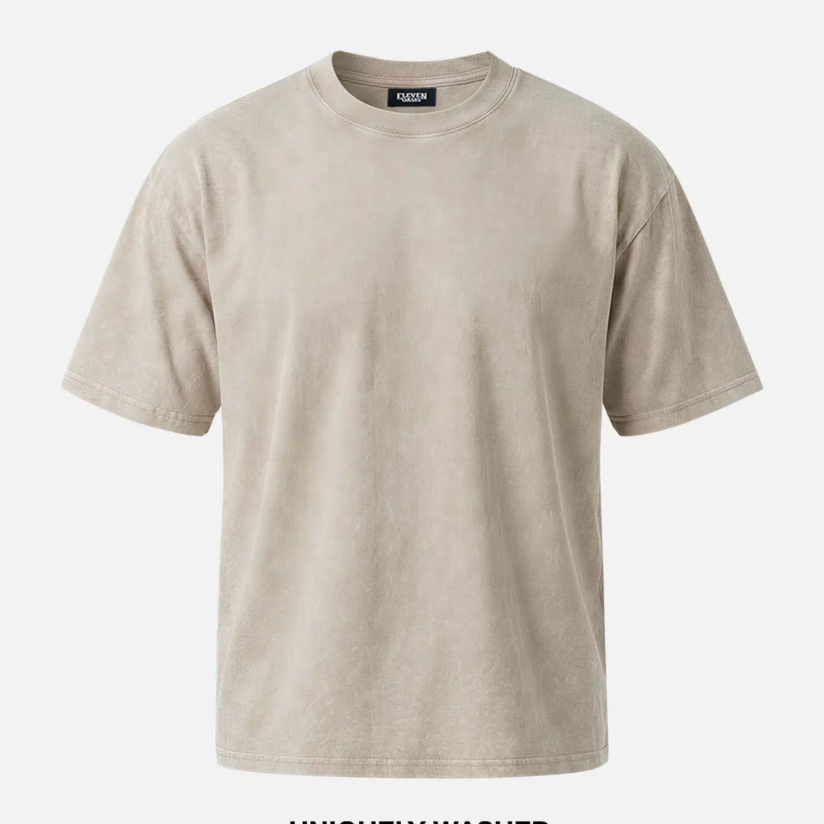 Men's Mineral Wash Cotton Short Sleeve T-Shirt Eleven Oasis