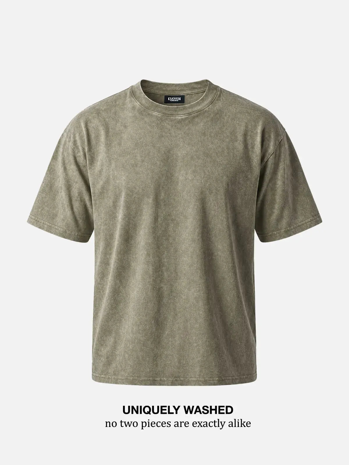 Men's Mineral Wash Cotton Short Sleeve T-Shirt Eleven Oasis