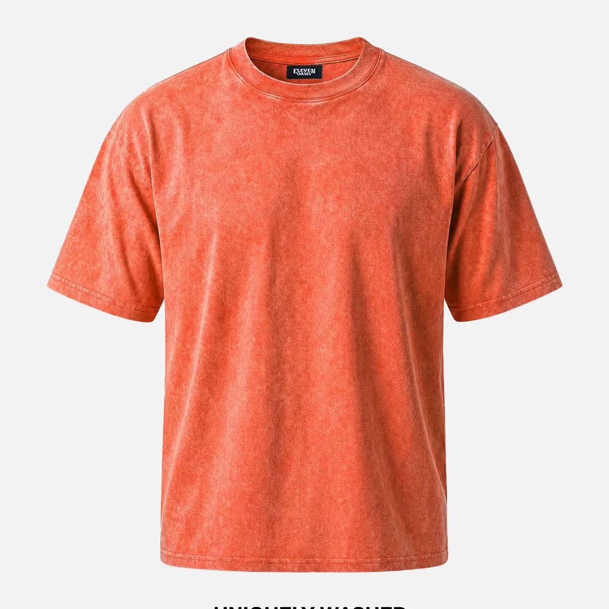 Men's Mineral Wash Cotton Short Sleeve T-Shirt Eleven Oasis