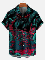 Cthulhu Octopus Pattern Men's Short Sleeve TopsMens short sleeve shirts Big and tall Mens shirts Short sleeve shirts for men Mens 4xl shirts Casual short sleeve shirts