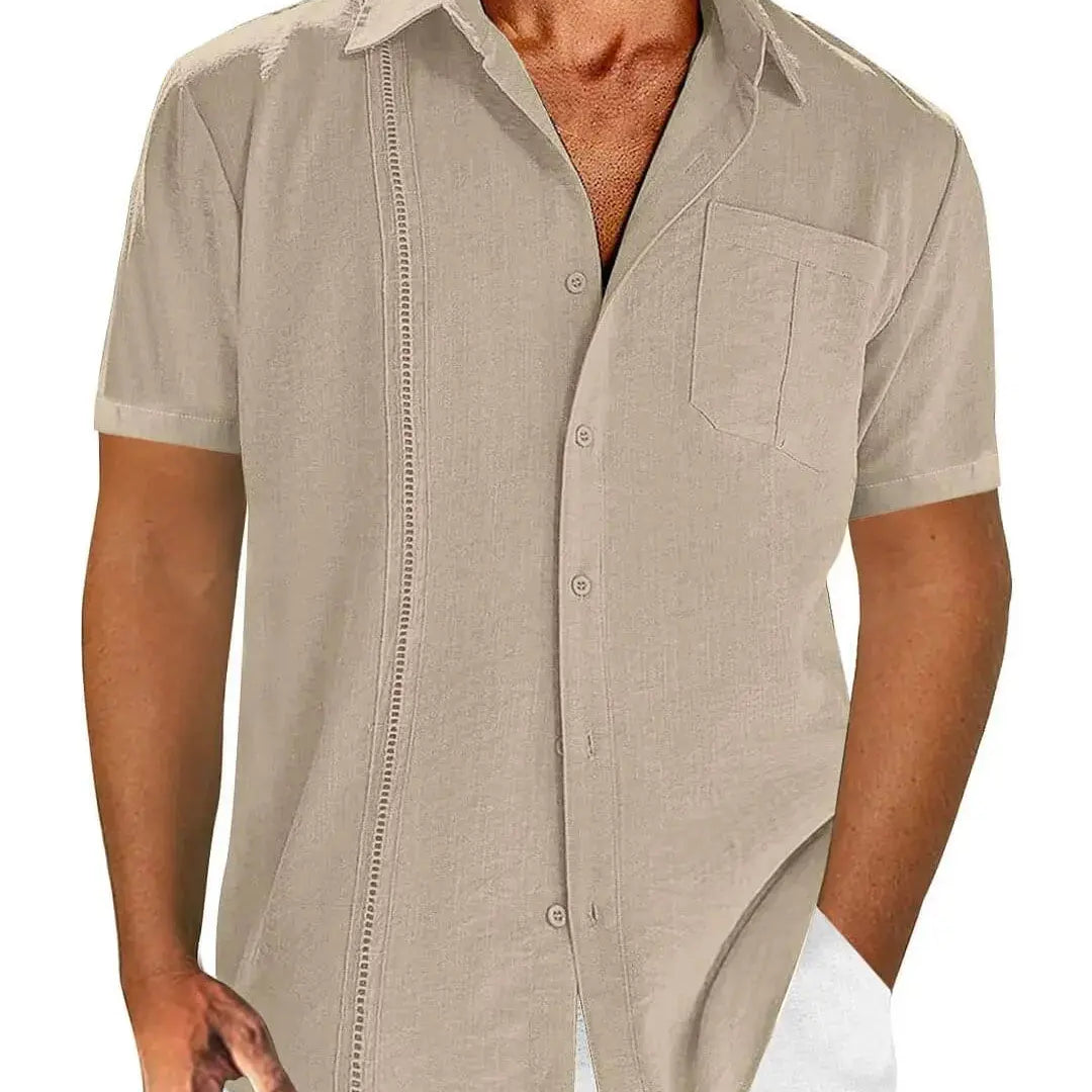 Men's Hawaiian Beach Pocket Short Sleeve ShirtMens short sleeve shirts Big and tall Mens shirts Short sleeve shirts for men Mens 4xl shirts Casual short sleeve shirts