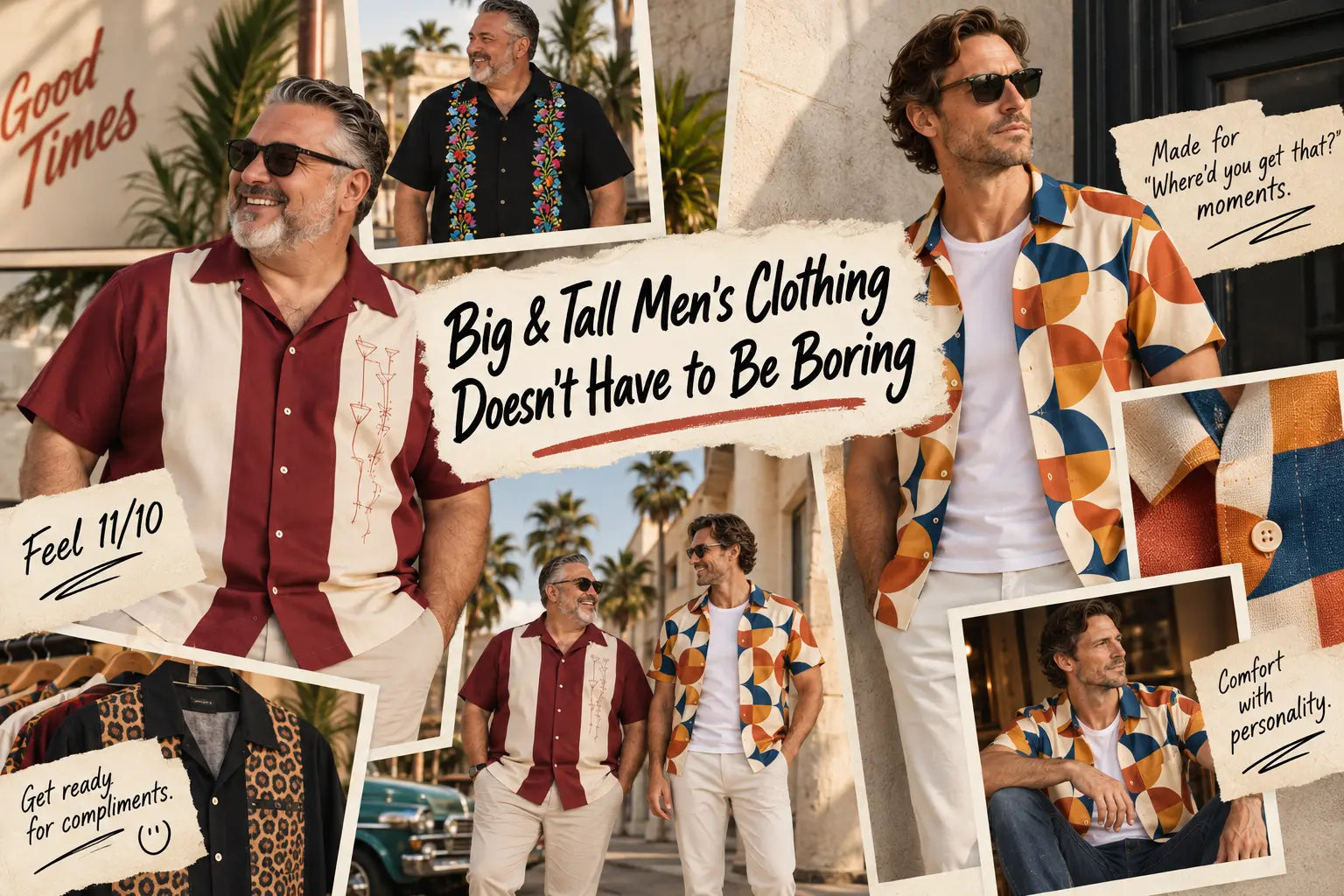 Big & Tall Men's Clothing Doesn't Have to Be Boring 
