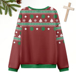 He is "Rizzin" Jesus Dunks Ugly Christmas Sweater Eleven Oasis
