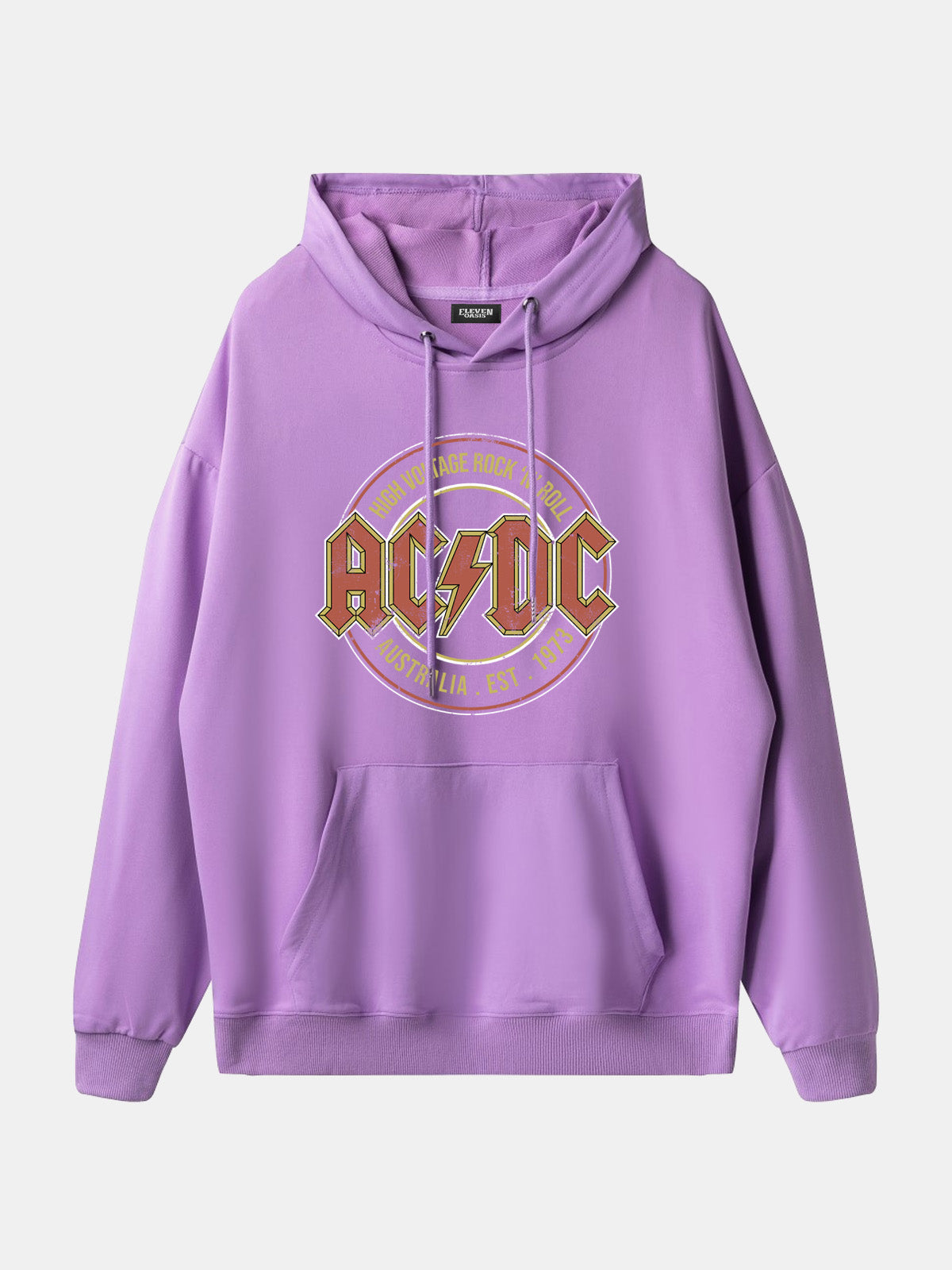 AC/DC High Voltage Vintage Band Hoodie Eleven Oasis