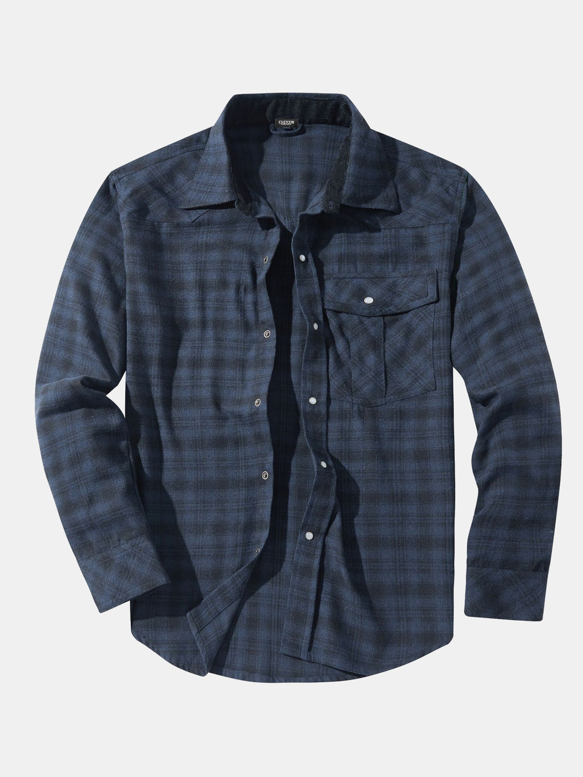 Men's Plaid Flannel Long Sleeve Shirt Eleven Oasis