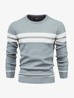 Men's Slim Stripe Knit Sweater Eleven Oasis