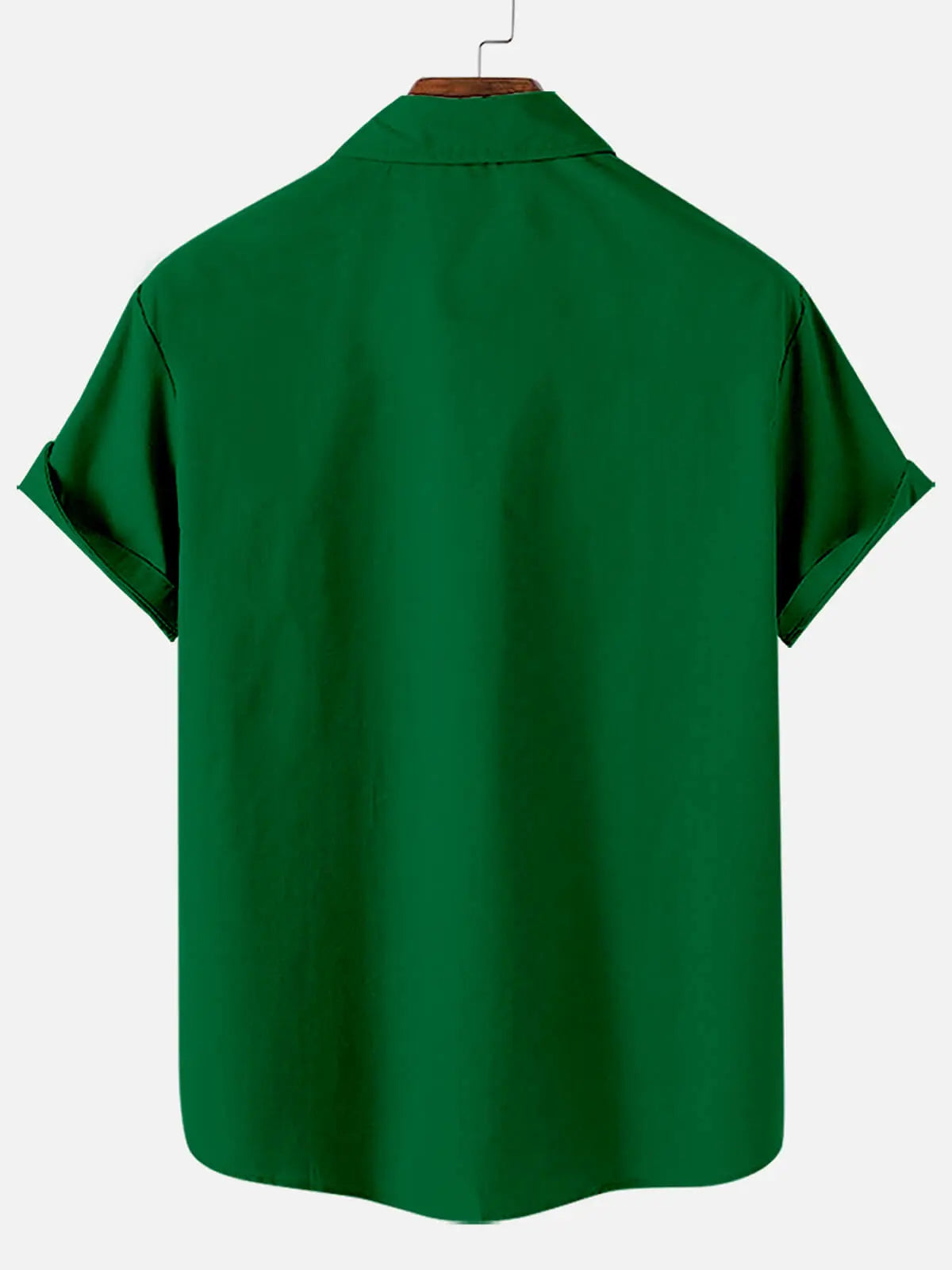 Men's St. Patrick's Pixel Style Contrast Stripe Print Short Sleeve ShirtMens short sleeve shirts Big and tall Mens shirts Short sleeve shirts for men Mens 4xl shirts Casual short sleeve shirts
