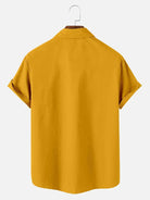 Pop Culture 70's-80s Men's Nostalgia Shirt with Chest PocketMens short sleeve shirts Big and tall Mens shirts Short sleeve shirts for men Mens 4xl shirts Casual short sleeve shirts