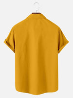 Pop Culture 70's-80s Men's Nostalgia Shirt with Chest PocketMens short sleeve shirts Big and tall Mens shirts Short sleeve shirts for men Mens 4xl shirts Casual short sleeve shirts