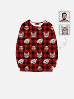 Custom Face Pajama Set - Red Plaid Eleven Oasis