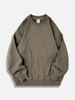 Men's Oversized Cotton Crew Neck Sweatshirt Eleven Oasis