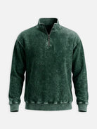 Men's Washed Quarter Zip Sweatshirt ElevenOasis