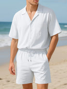 Men's Summer Casual Vacation Camp Collar Set ElevenOasis