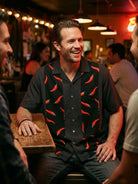 Men's Chili Pepper Bowling Short Sleeve Shirt ElevenOasis