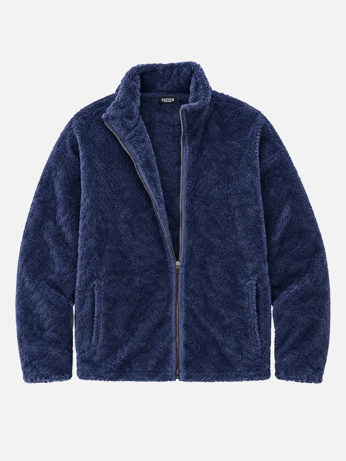 Men's Cozy Fleece Slim Fit Zip-Up Jacket Eleven Oasis