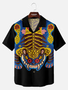 Tall Men's Korean Jakhodo Tiger Short Sleeve Shirt Eleven Oasis