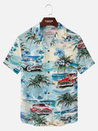 Tall Men's Vintage Island Hot Rod Short Sleeve Shirt Eleven Oasis