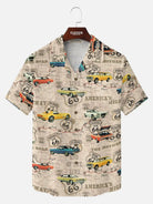 Tall Men's Route 66 Classic Car Map Short Sleeve Shirt?