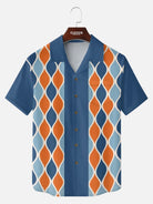 Men's Palm Springs Diamond Short Sleeve Shirt ElevenOasis