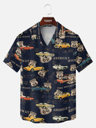 Tall Men's Route 66 Classic Car Map Short Sleeve Shirt?