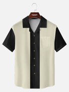 Men's Retro Tonal Panel Short Sleeve Shirt Eleven Oasis