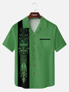 Tall Men's Tiki Garage Short Sleeve Shirt Eleven Oasis