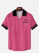 Men's Custom Strike Force Bowling Short Sleeve Shirt Eleven Oasis