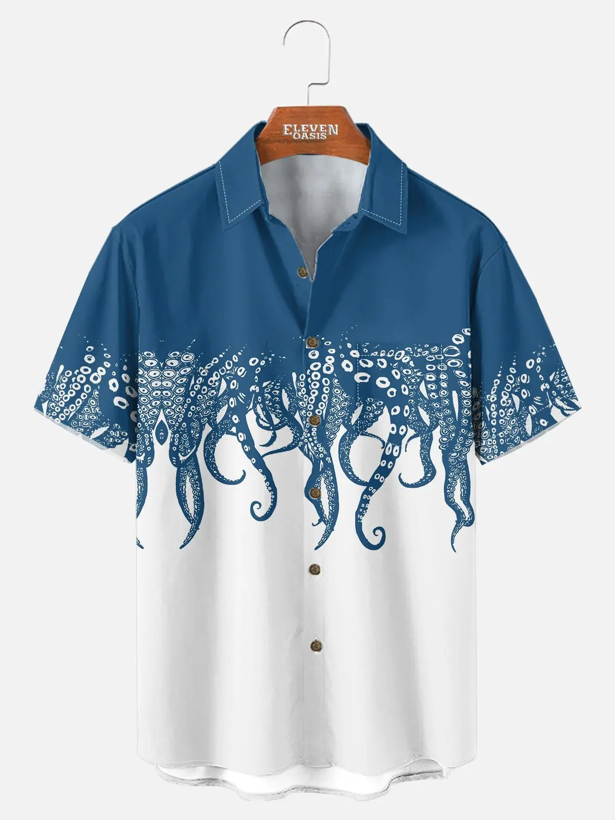 Men's Cthulhu Octopus Pattern Short Sleeve Shirt?