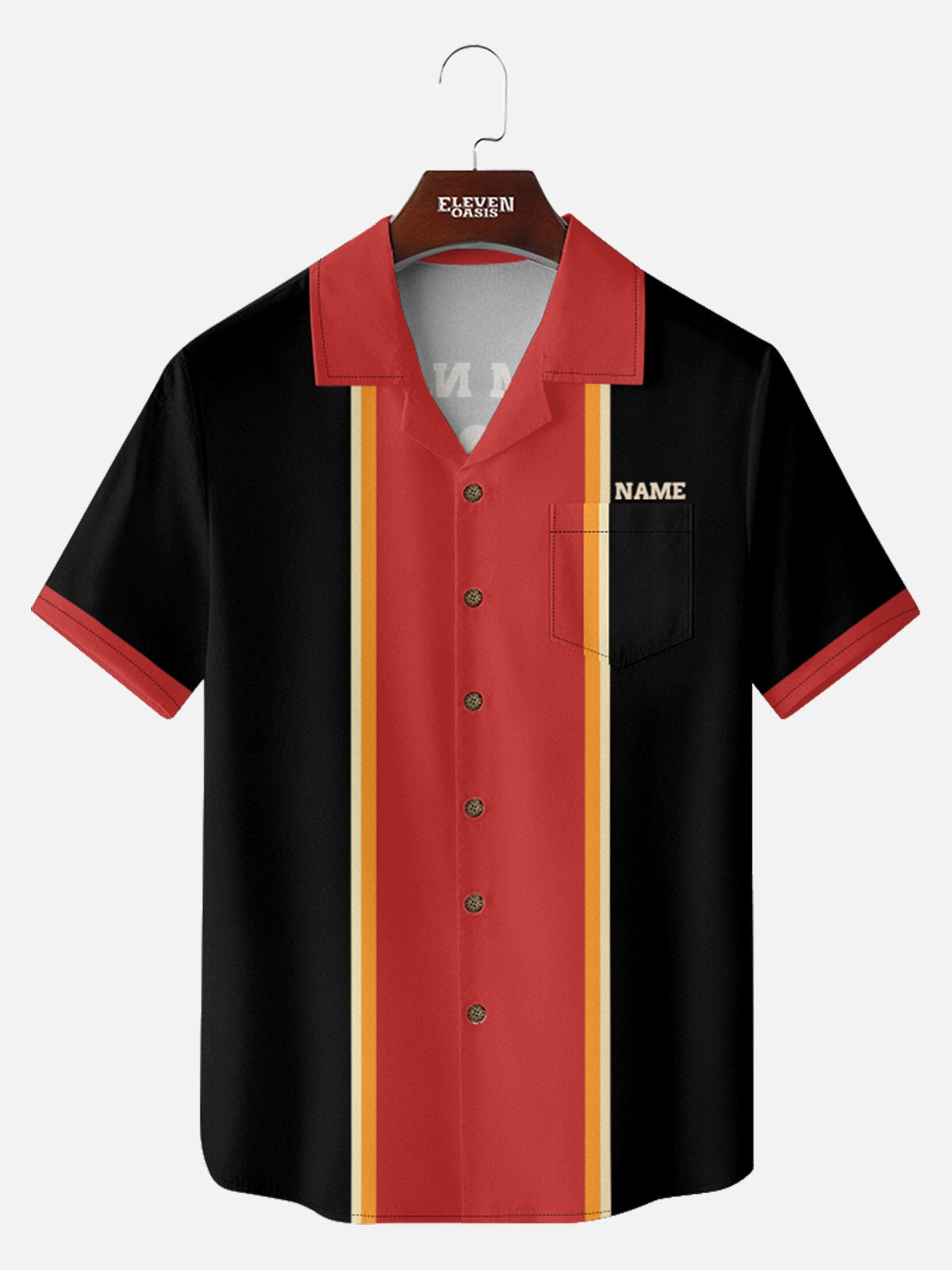 Men's Custom Strike Zone Bowling Short Sleeve Shirt ElevenOasis
