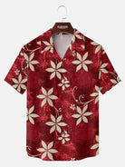 Tall Men's Abstract Floral Vine Short Sleeve Shirt Eleven Oasis