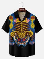Men's Korean Jakhodo Tiger Short Sleeve Shirt Eleven Oasis