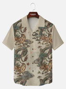 Tall Men's Japanese Tiger & Dragon Mist Short Sleeve Shirt Eleven Oasis
